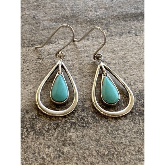 925 Earrings Dangles Drops Vintage Sterling Silver SX 925 Thailand 5.89g - Picture 2 of 11